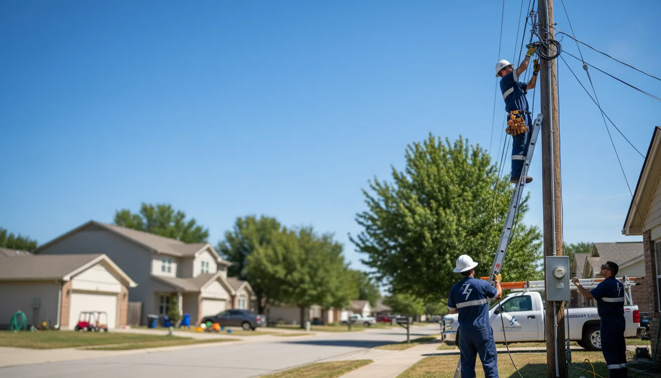 Residential electrician providing installation services in Ray, MI